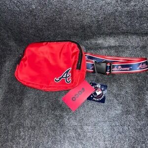 FOCO Atlanta Braves MLB Belt Bag Fanny Pack Red Adjustable Strap New‎
